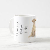 Hou van mijn Yellow Lab Koffiemok (Voorkant links)