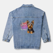 Hou van mijn Yorkie Jean Jacket (Achterkant)