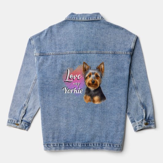 Hou van mijn Yorkie Jean Jacket (Achterkant)