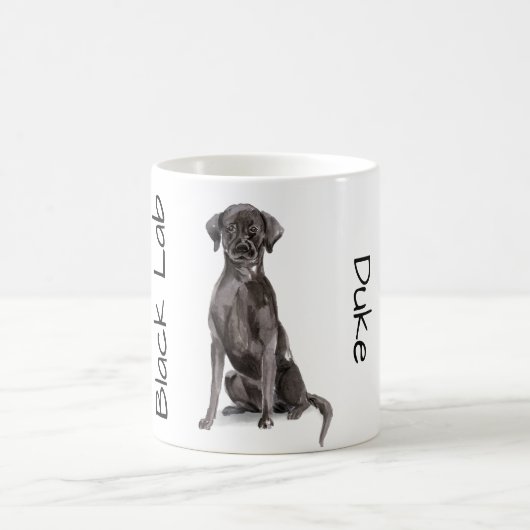 Hou van mijn zwarte labrador koffiemok (Center)