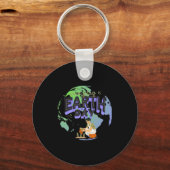 Hou van Moeder Aarde Dag Elke Dag T Shirt Sleutelhanger (Voorkant)