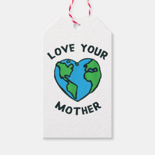 Hou Van Moeder Aarde Hart Cadeaulabel