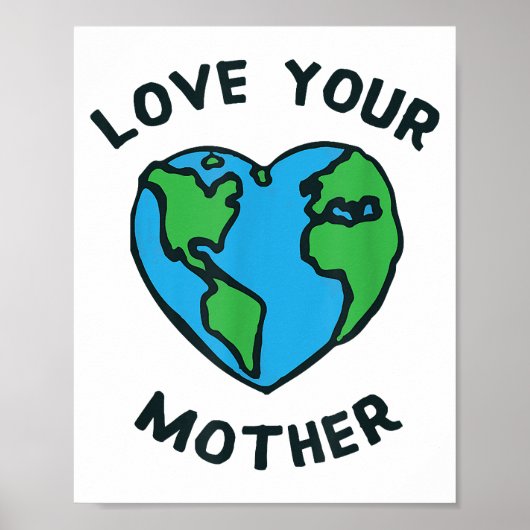 Hou van Moeder Aarde Hart Poster (Voorkant)