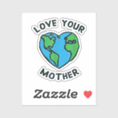 Hou van Moeder Aarde Hart Sticker (Vel)