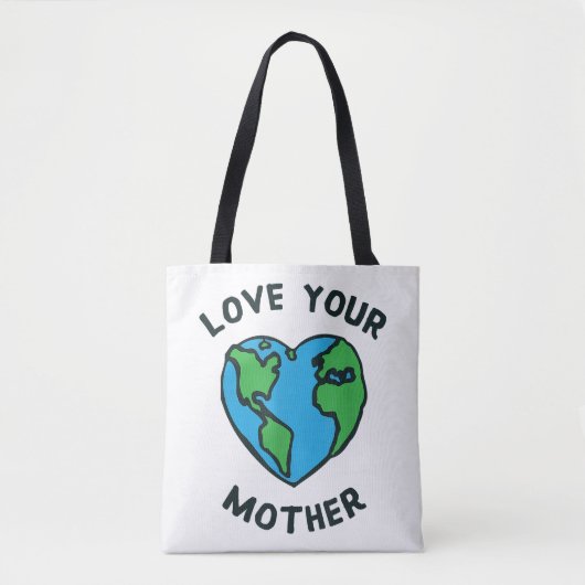 Hou van Moeder Aarde Hart Tote Bag (Voorkant)