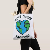 Hou van Moeder Aarde Hart Tote Bag (Dichtbij)