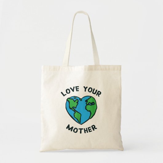 Hou Van Moeder Aarde Hart Tote Bag (Voorkant)