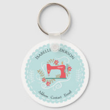 Hou van naaimachine. Blauw