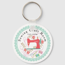 Hou van naaimachine. Gepersonaliseerd. Blauw.