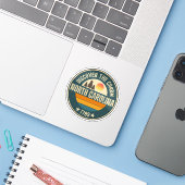 Hou van North Carolina - NC Staat Souvenir Sticker (Laptop met iPhone)