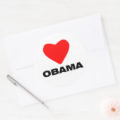 Hou van Obama Ronde Sticker (Envelop)