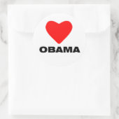Hou van Obama Ronde Sticker (Tas)