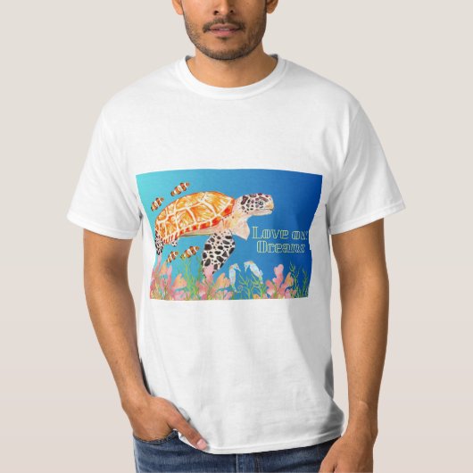 Hou van onze oceanen t-shirt (Voorkant)