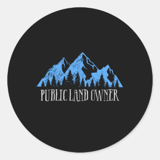 Hou van onze openbare grond eigenaar ronde sticker