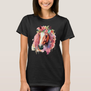 Hou van paarden, leven in het zadel, paardenliefhe t-shirt