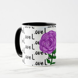 Hou van Paarse bloemen Mok