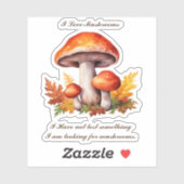 Hou van paddenstoelen sticker (Vel)