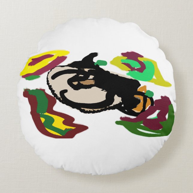 Hou van pompoenen rond kussen (Voorkant)