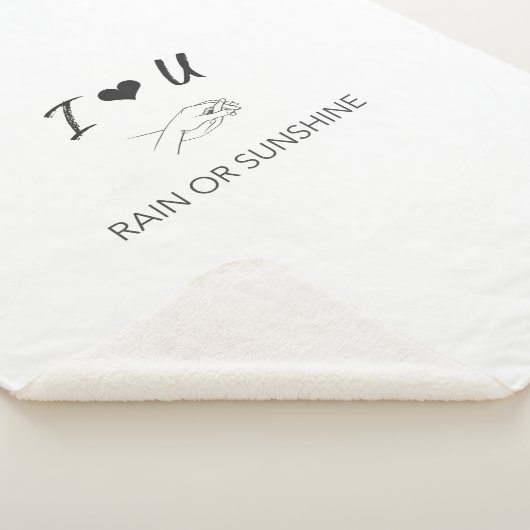 Hou van regen of zon sherpa deken (3/4)