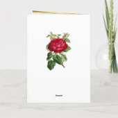 Hou van rode harten en rozen feestdagen kaart (Achterkant)