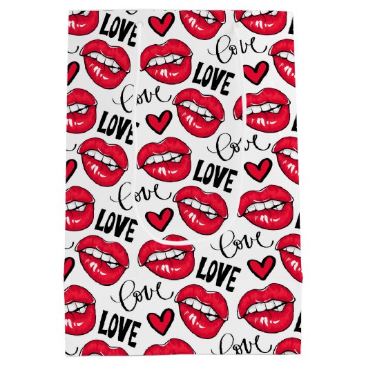 Hou van rode lippen medium cadeauzakje (Achterkant)
