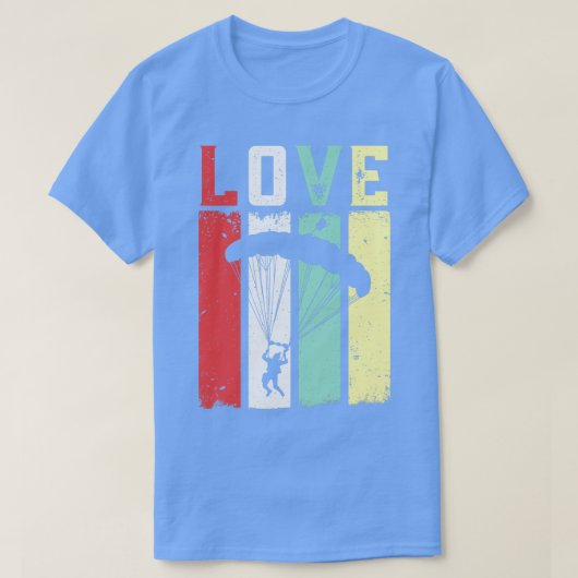 Hou van skydiven t-shirt (Design voorkant)