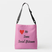 Hou van sociale afstand crossbody tas (Achterkant)