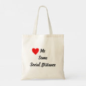 Hou van sociale afstand tote bag (Achterkant)