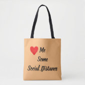 Hou van sociale afstand tote bag (Voorkant)