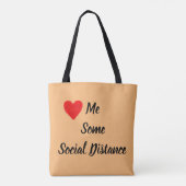 Hou van sociale afstand tote bag (Achterkant)