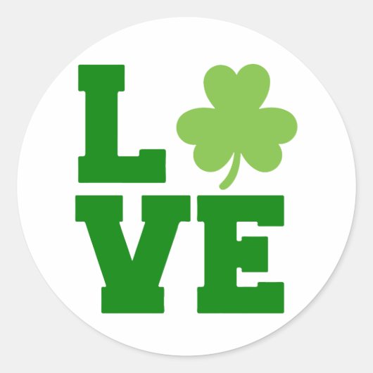 Hou van St. Patrick's Day ☘️💚 Ronde Sticker (Voorkant)
