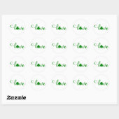Hou van St. Patrick's Day ☘️💚 Ronde Sticker (Vel)