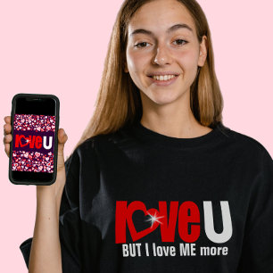 "hou van U" MAAR ik hou van meer rode legertop T-shirt