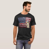 Hou van USA graffiti muur kunst. T-Shirt (Voorkant volledig)