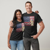 Hou van USA graffiti muur kunst. T-Shirt (Unisex)