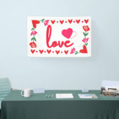 Hou van Valentijnsdag 2.5x4 Vinyl Banner (Beurs)