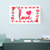 Hou van Valentijnsdag 3x5 Vinyl Banner (Beurs)