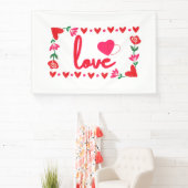 Hou van Valentijnsdag 4x6 Vinyl Banner (Insitu)