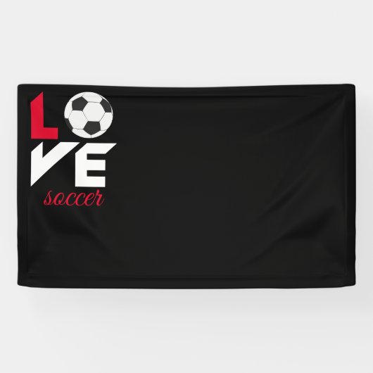 Hou van voetbal spandoek (Horizontaal)