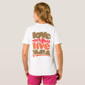 Hou van waar je woont T-shirt (Achterkant volledig)