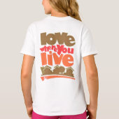 Hou van waar je woont T-shirt (Achterkant)