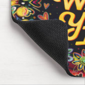 Hou van wat je doet citerenFloral Inspirivity Muismat (Hoek)