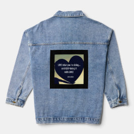 HOU VAN wat je doet denim jas - Adiela Akoo Denim Jacket