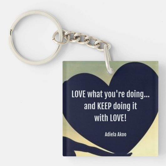HOU VAN wat je doet Sleutelhanger - Adiela Akoo (Voorkant)