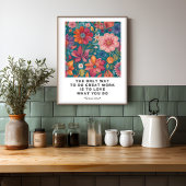 Hou van wat je doet wijsheid Motivatie Poster