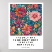 Hou van wat je doet wijsheid Motivatie Poster (Voorkant)