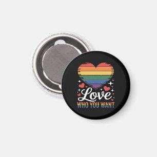 Hou van wie je wil Gay Pride LGBT Magneet
