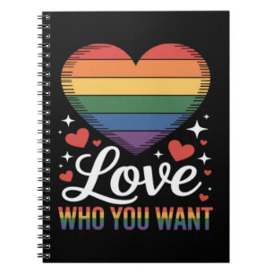 Hou van wie je wil Gay Pride LGBT Notitieboek