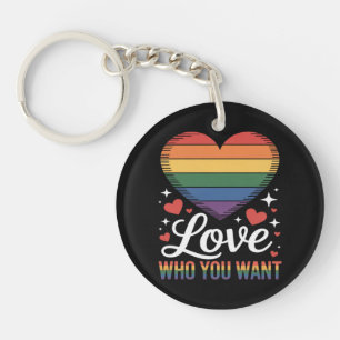 Hou van wie je wil Gay Pride LGBT  Sleutelhanger