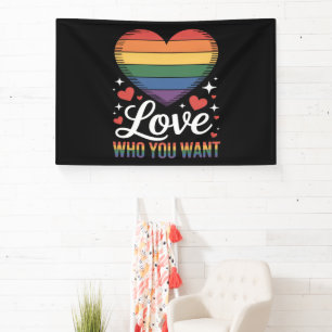 Hou van wie je wil Gay Pride LGBT Spandoek